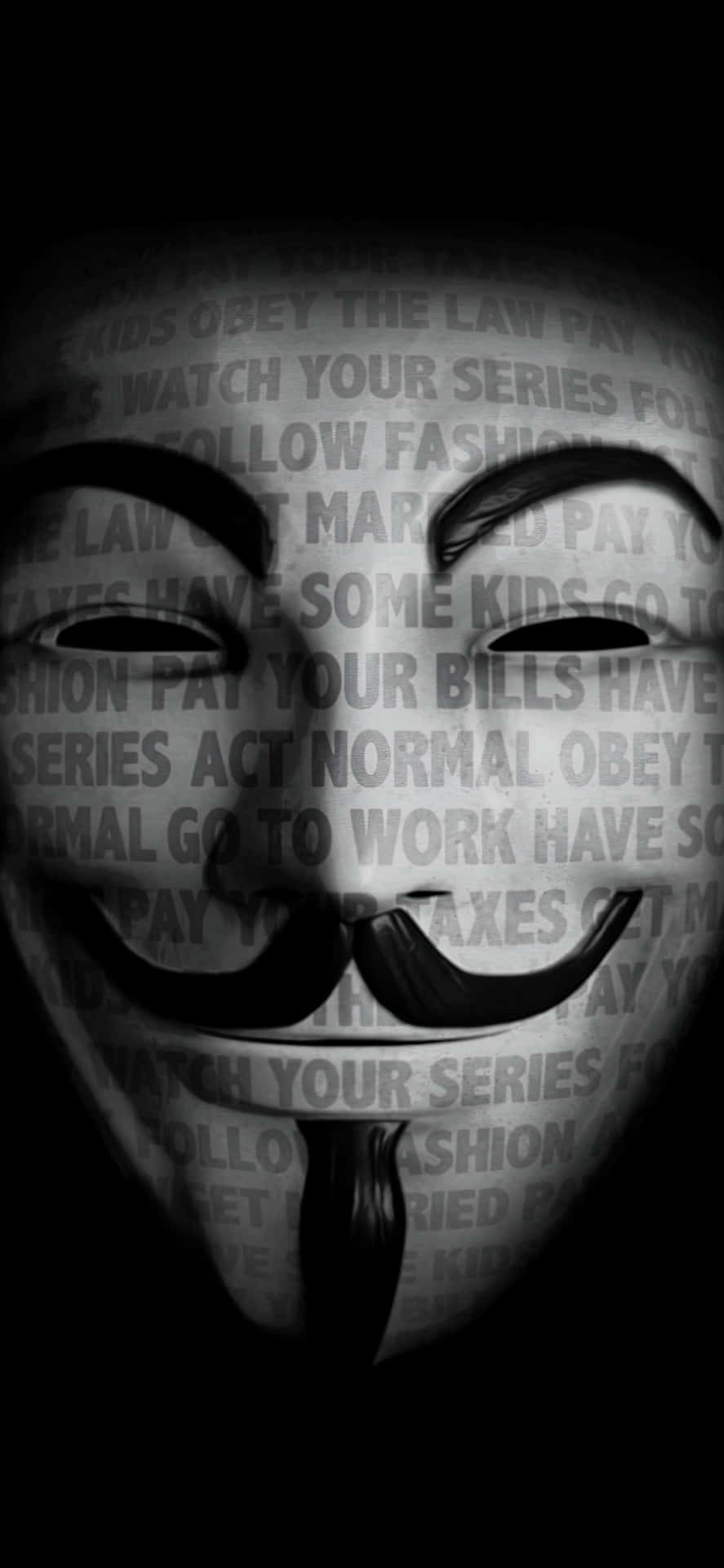 Hacker_ Anonymous_ Mask_ Projection Wallpaper