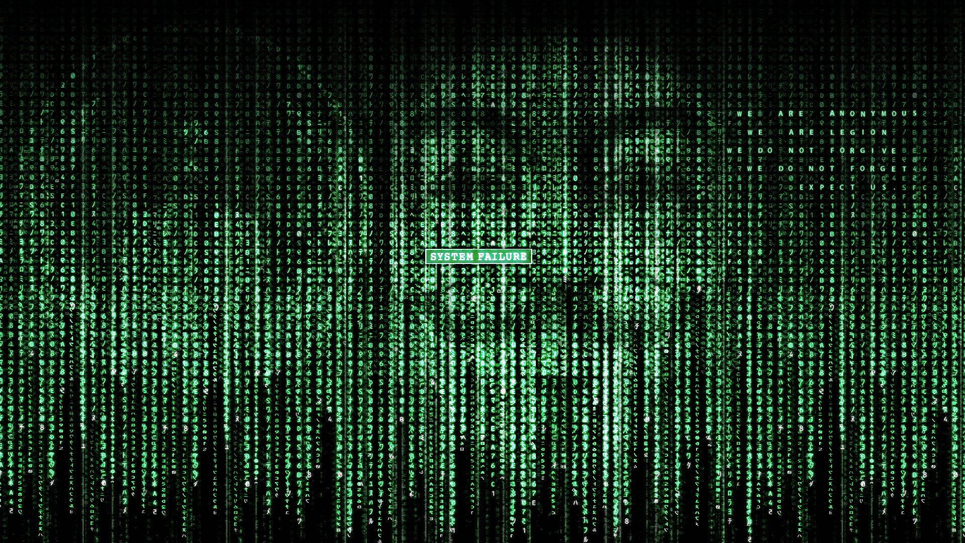 Hackeranonymous Matrix Voll Hd Wallpaper