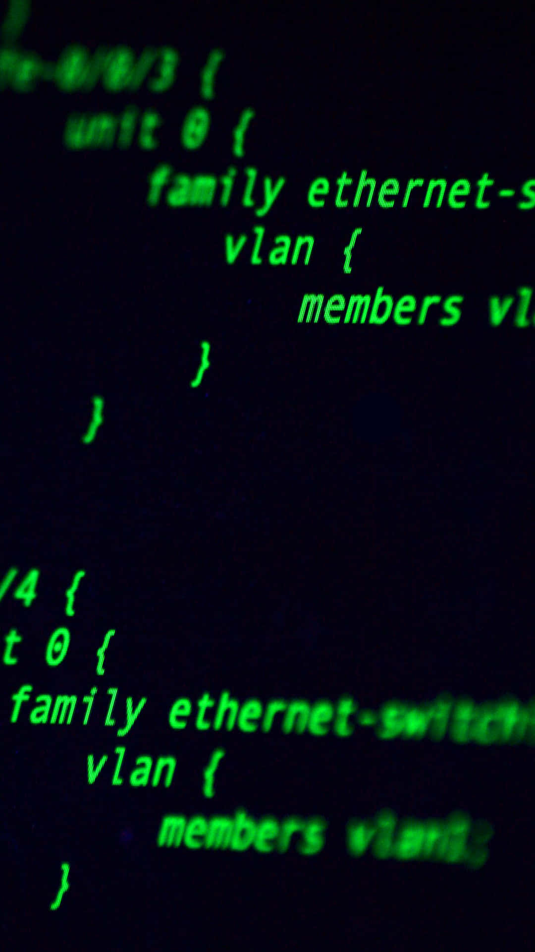 Hacker_ Code_ Screen_ Green Wallpaper