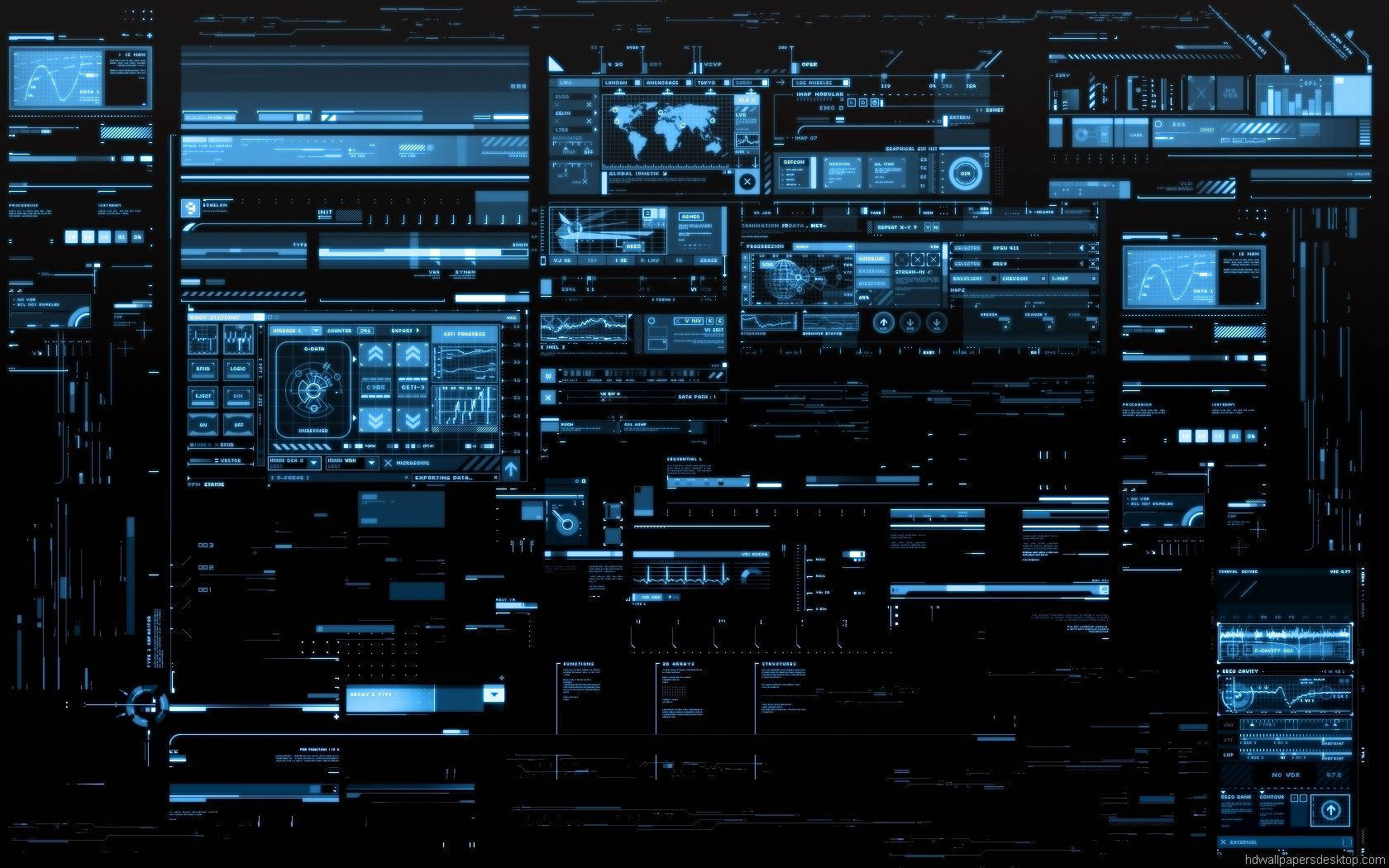 Hackerdator 3d. Wallpaper