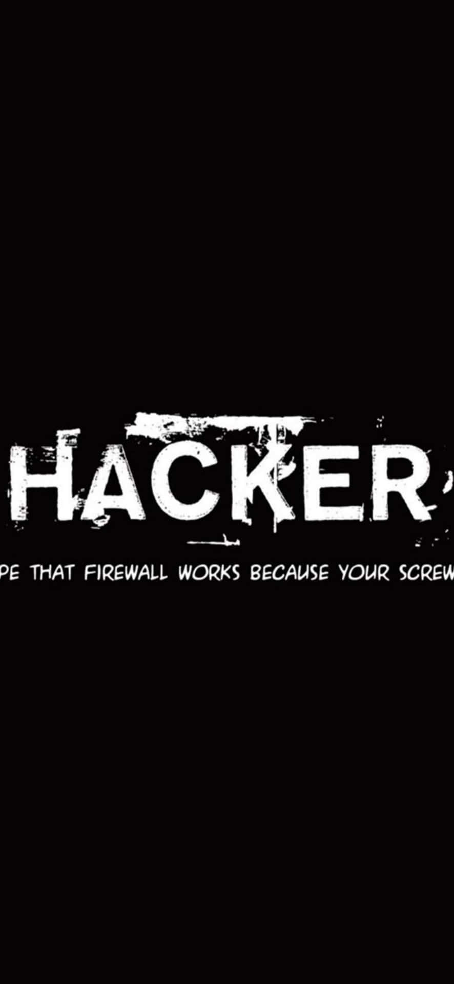 Hacker Firewall Warning Graphic Wallpaper