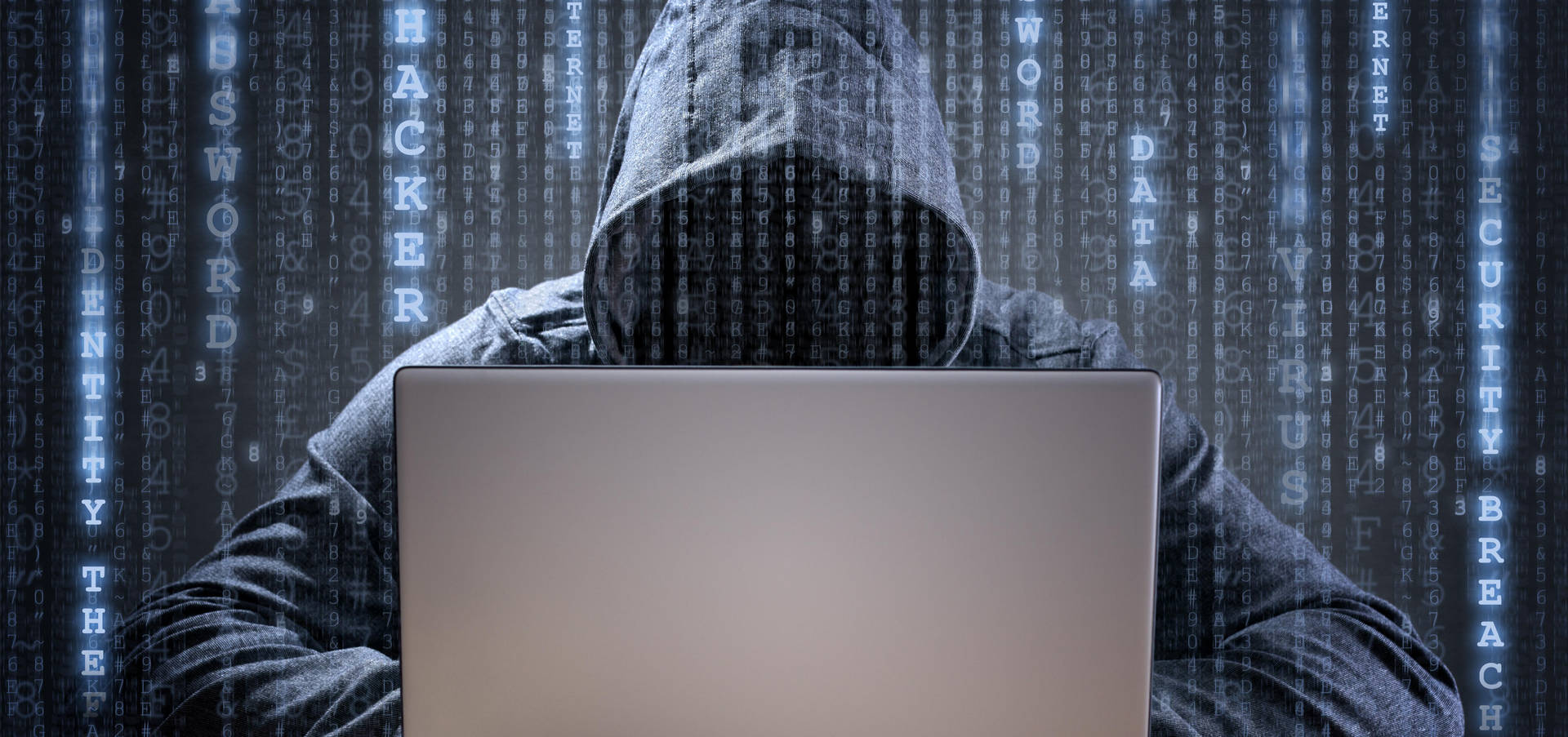 Hacker Going Through Cyber Security Wallpaper