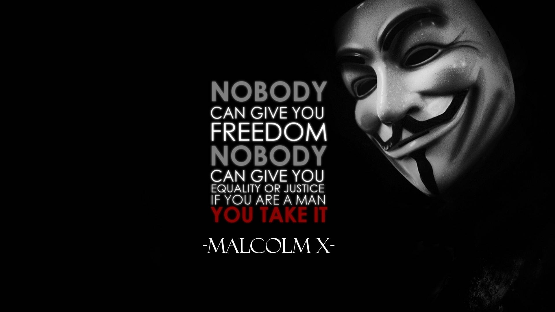 Hacker Guy Fawkes Malcolm X