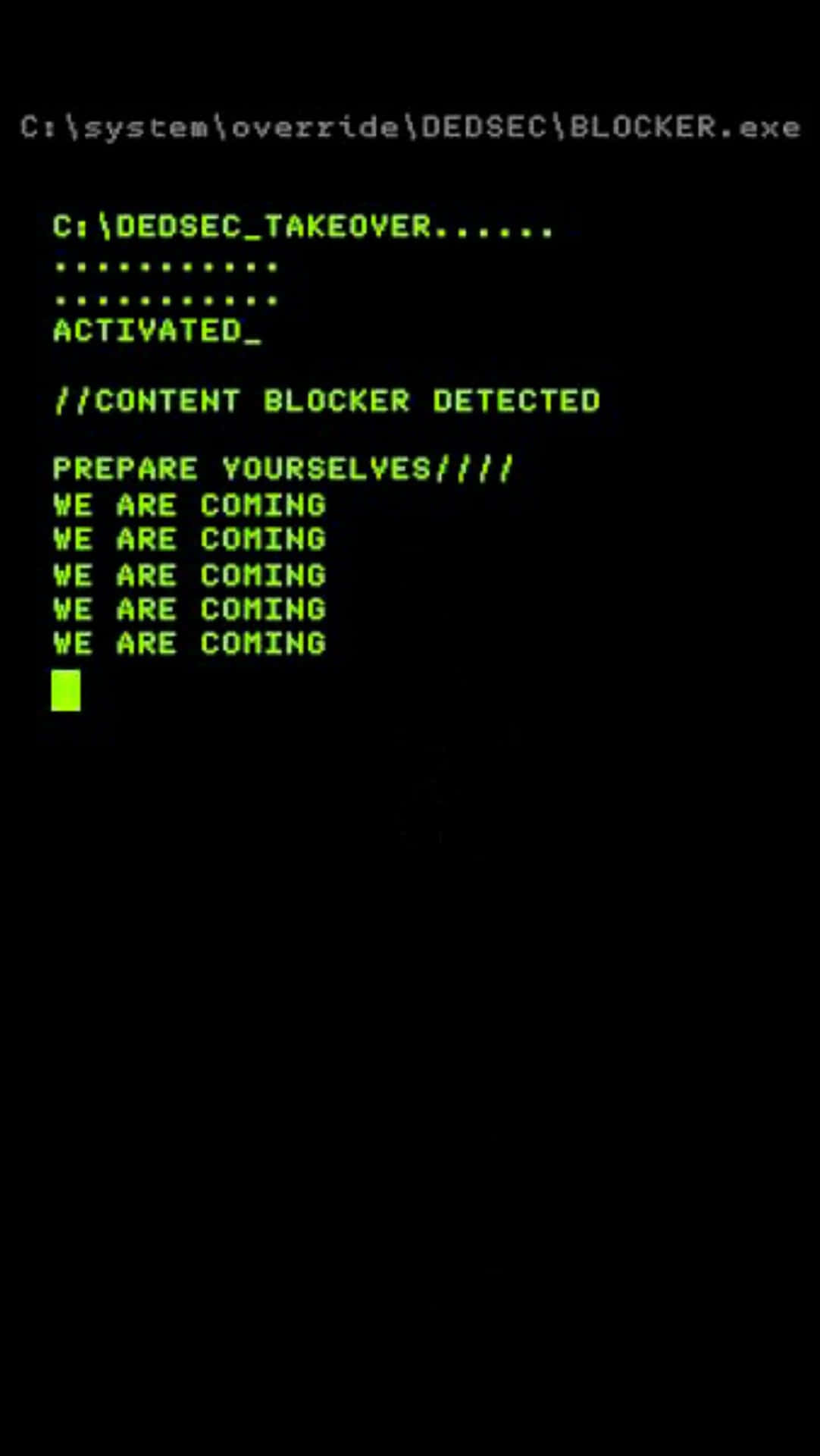 Hacker_ Warning_ Screen Wallpaper