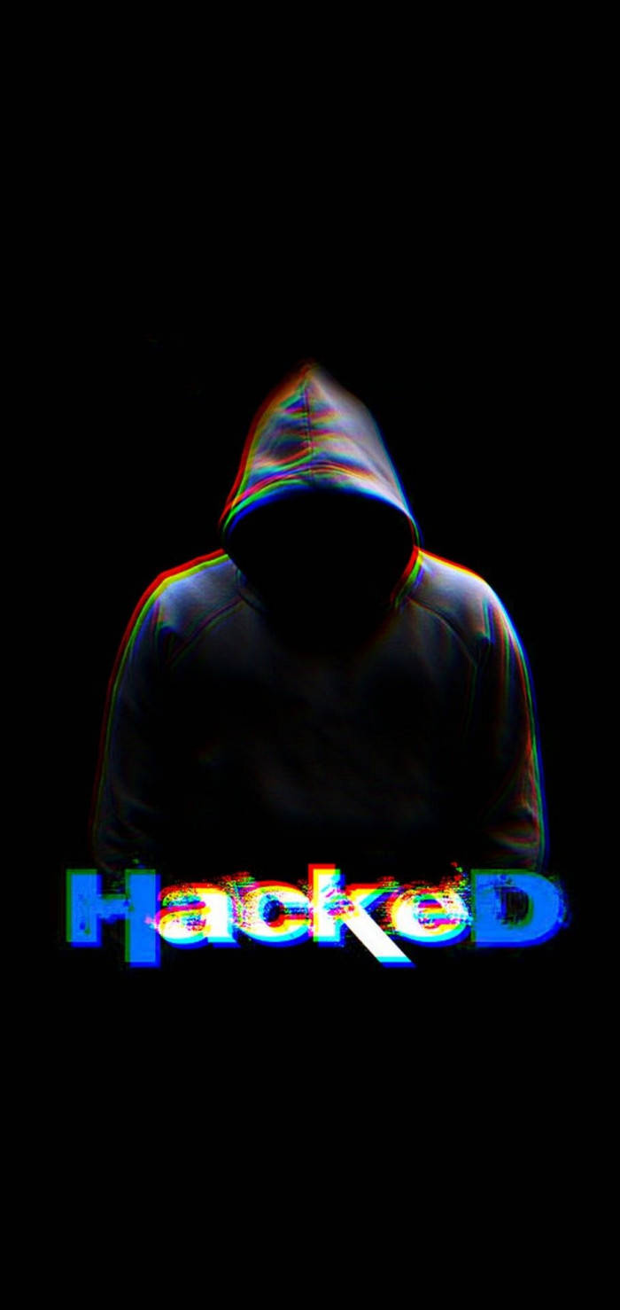 Hacker With Hacked Text 3d Wallpaper