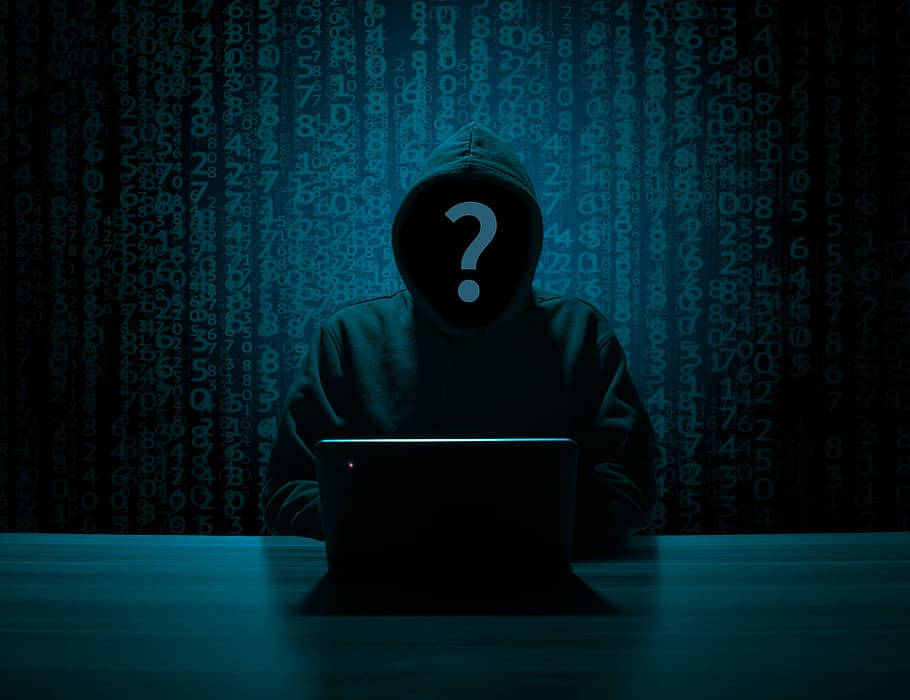 Hacker With Question Mark 3d Wallpaper