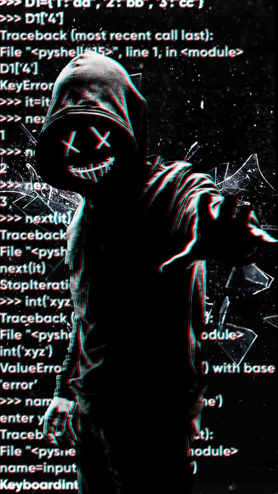 Hackerin Hoodie Digital Backdrop Wallpaper
