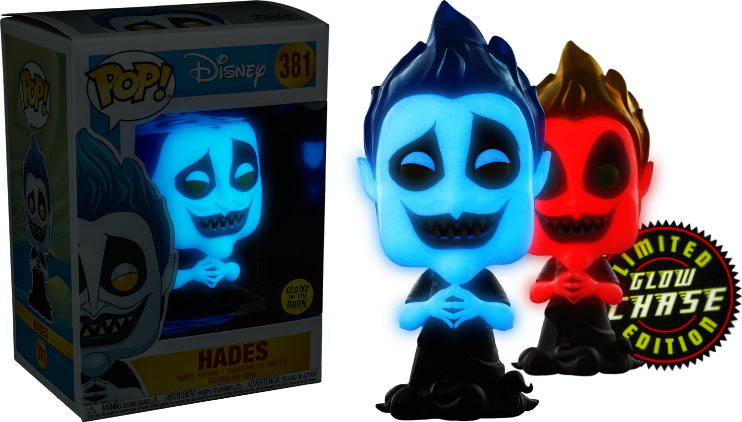 Hades Funko Pop Glowing Vinyl Figures PNG