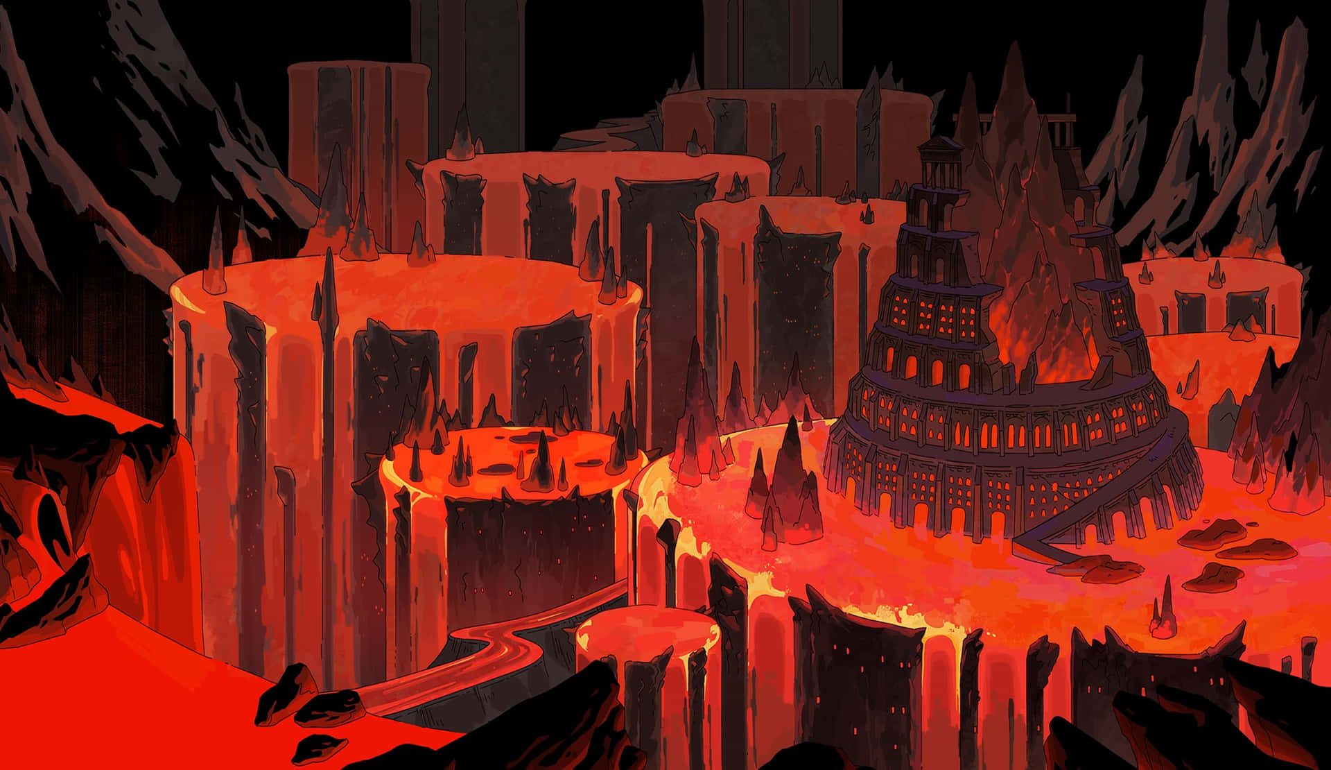 Hades Game Asphodel Underworld Landscape Wallpaper