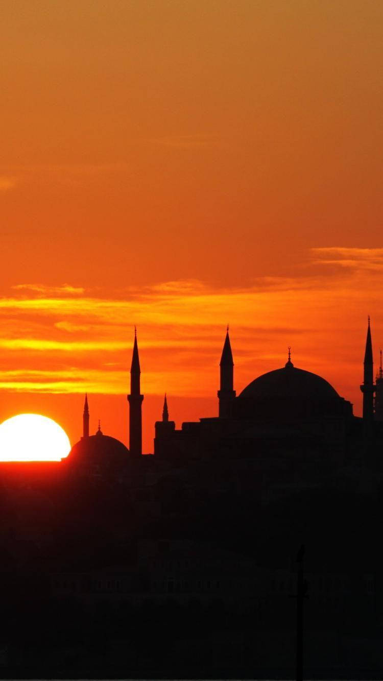 Hagia Sophia At Sunset Wallpaper