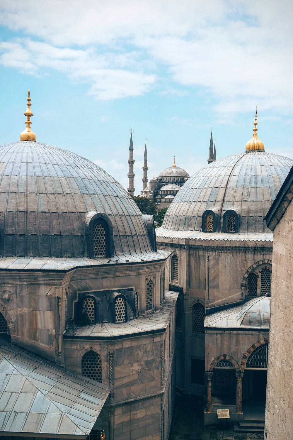 Cúpulasde Hagia Sophia De Cerca Fondo de pantalla