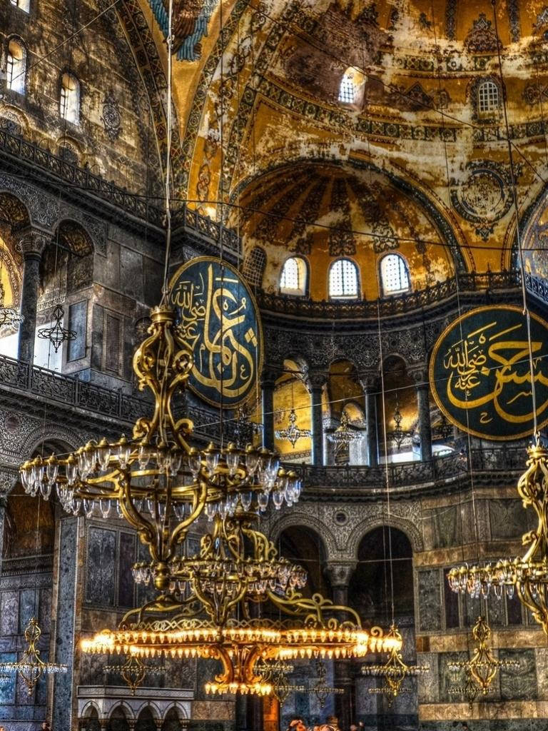 Hagia Sophia Gold Items Background