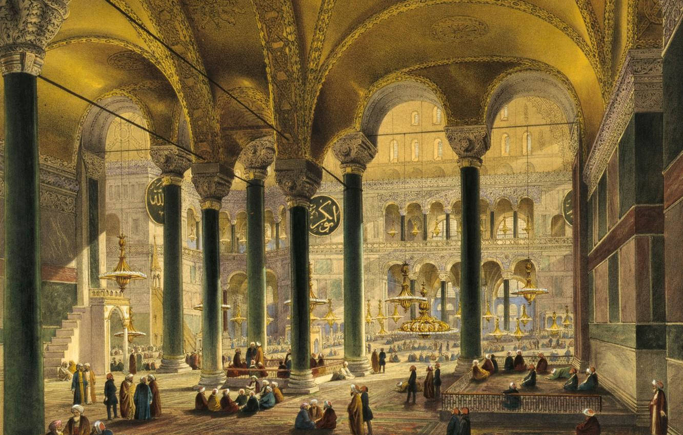 Hagia Sophia Hall Artwork Background
