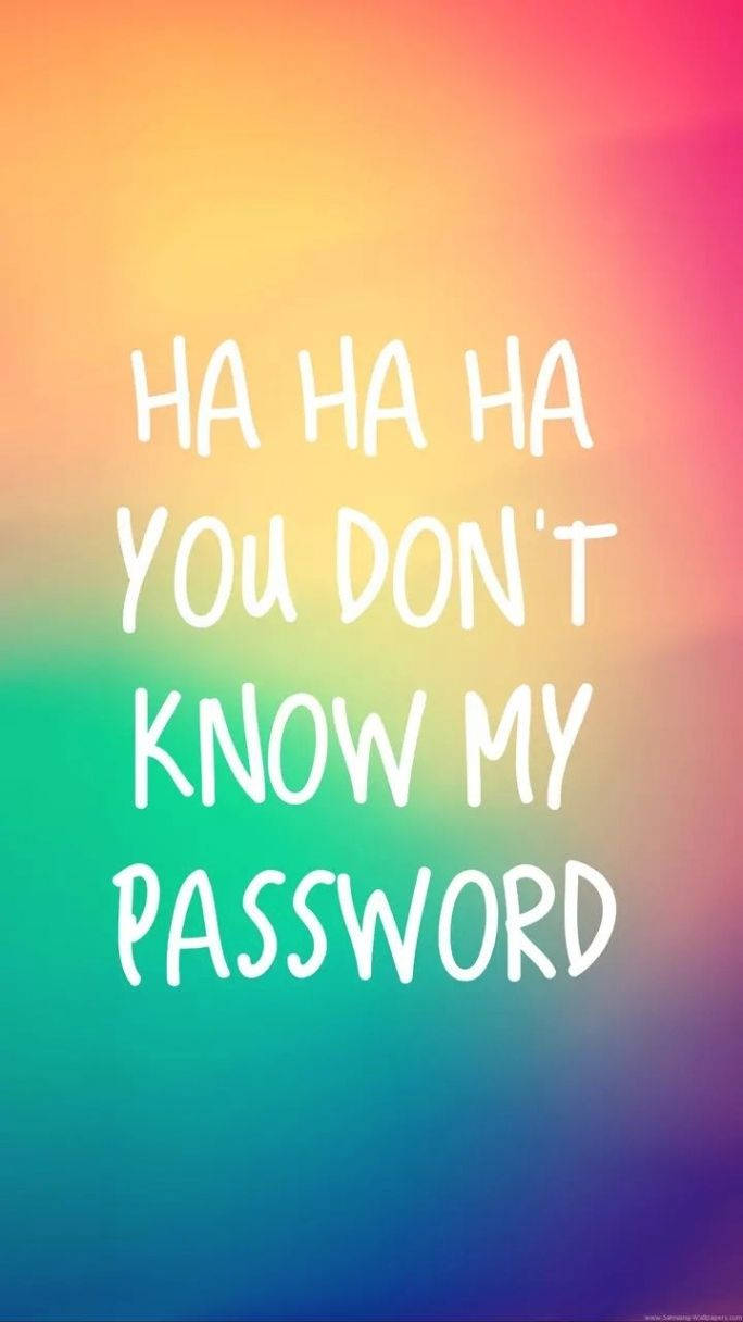 Hahaha,du Känner Inte Mitt Lösenord. (computer/mobile Wallpaper Context: Could Be A Humorous Wallpaper With A Funny Message About Passwords And Security) Wallpaper