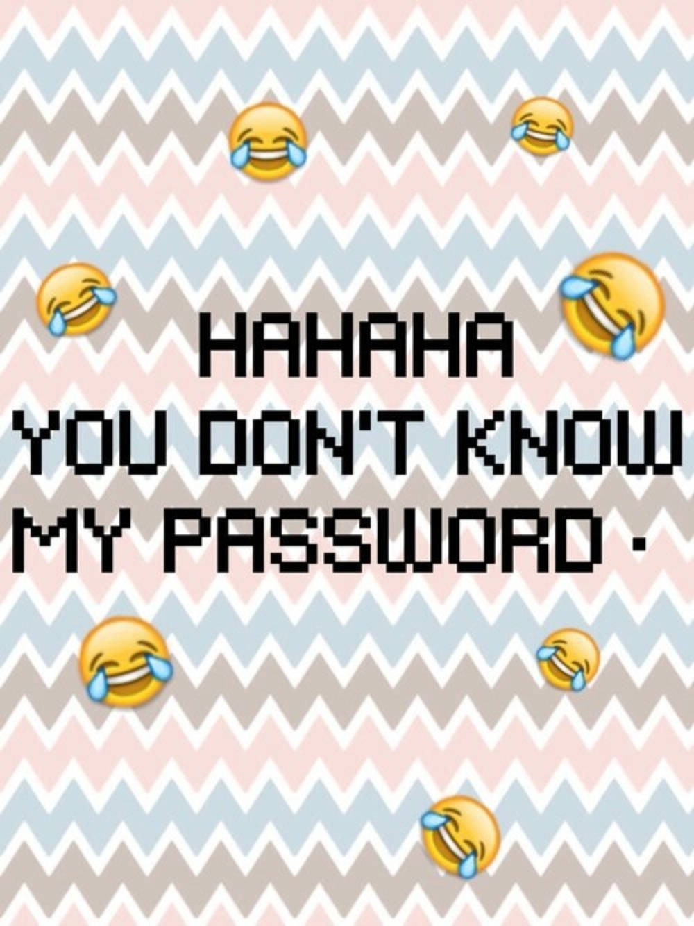 Hahaha You Dont Know My Password Wallpaper