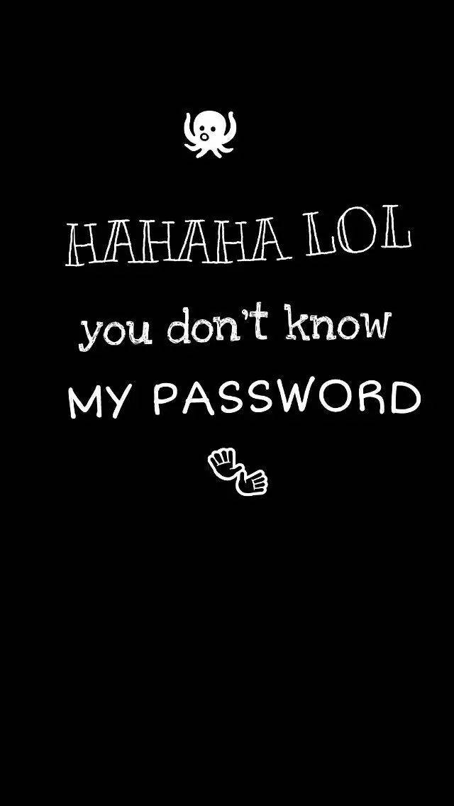 Hahahadu Känner Inte Mitt Lösenord Wallpaper
