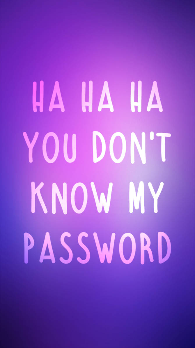 Hahahadu Känner Inte Mitt Lösenord. Wallpaper