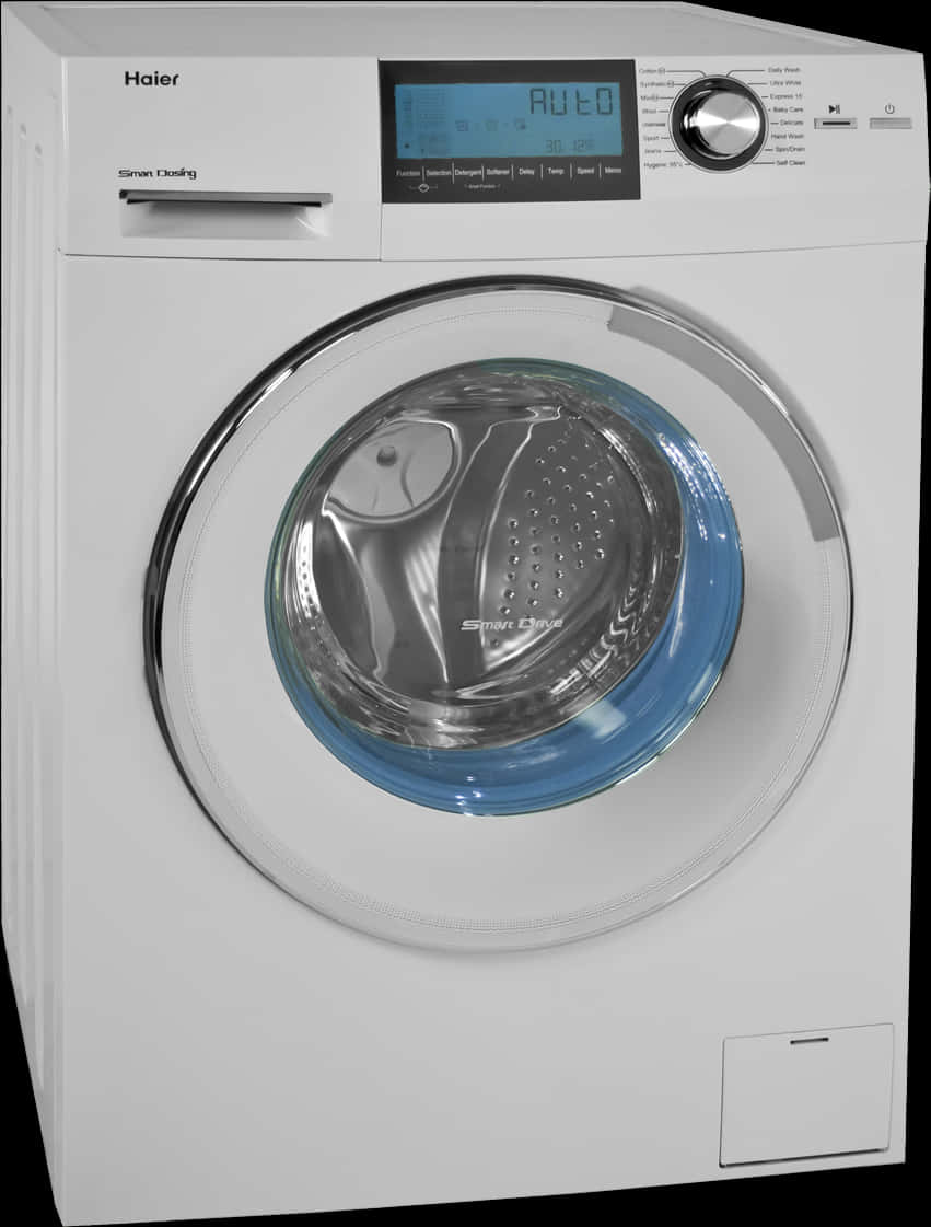 Haier_ Front_ Load_ Washing_ Machine PNG