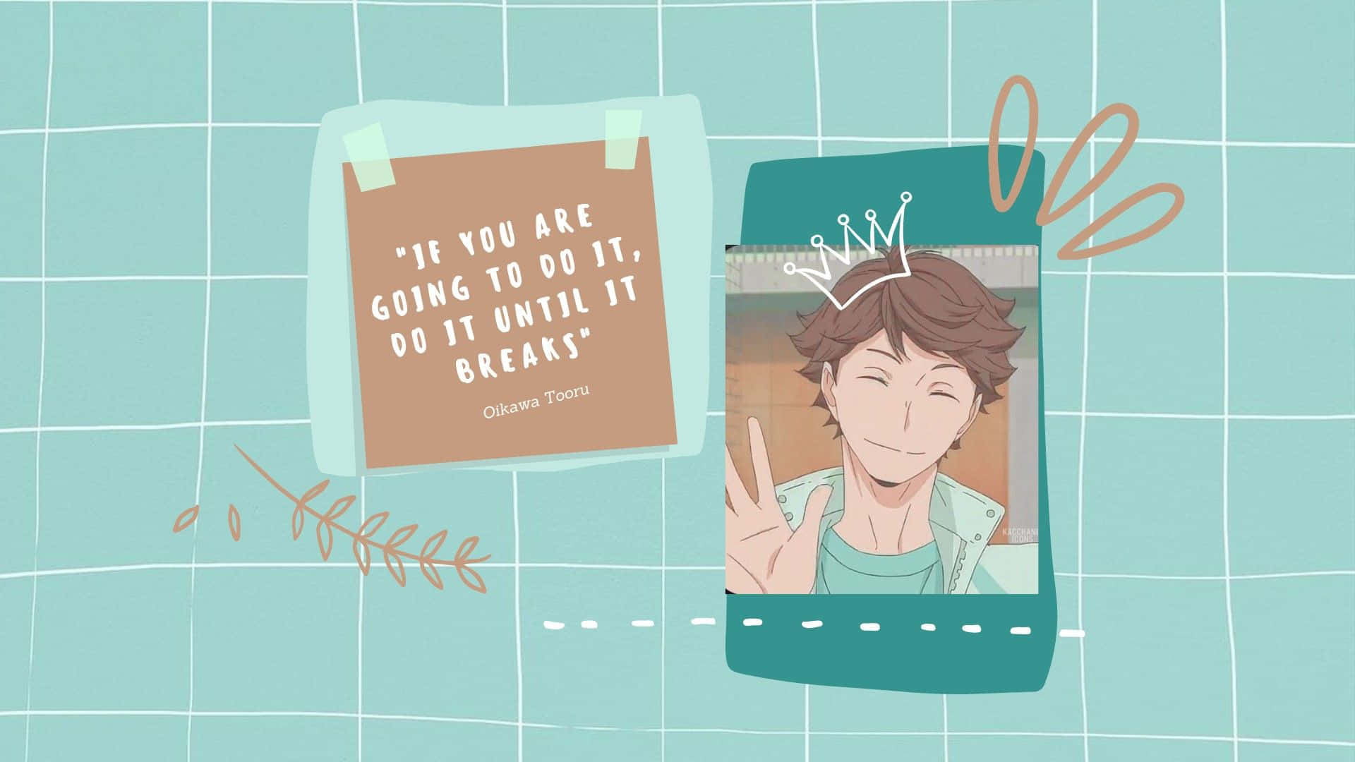 Enjoy the beauty of the gameplay with Haikyuu Aesthetic Desktop Wallpaper