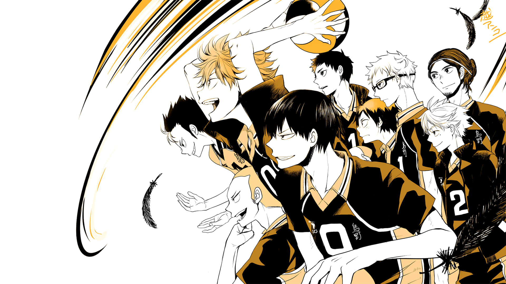 Dive into the world of Haikyuu Aesthetics with a beautiful Desktop background Wallpaper