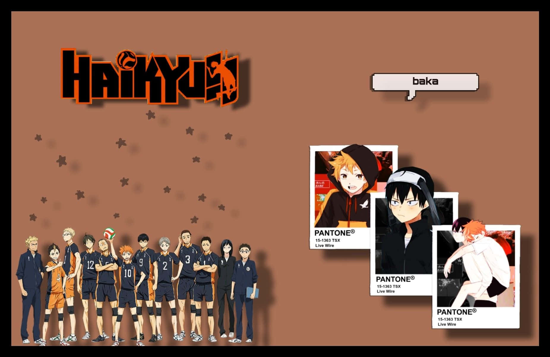 Get into the game with this Haikyuu Aesthetic Desktop wallpaper! Wallpaper