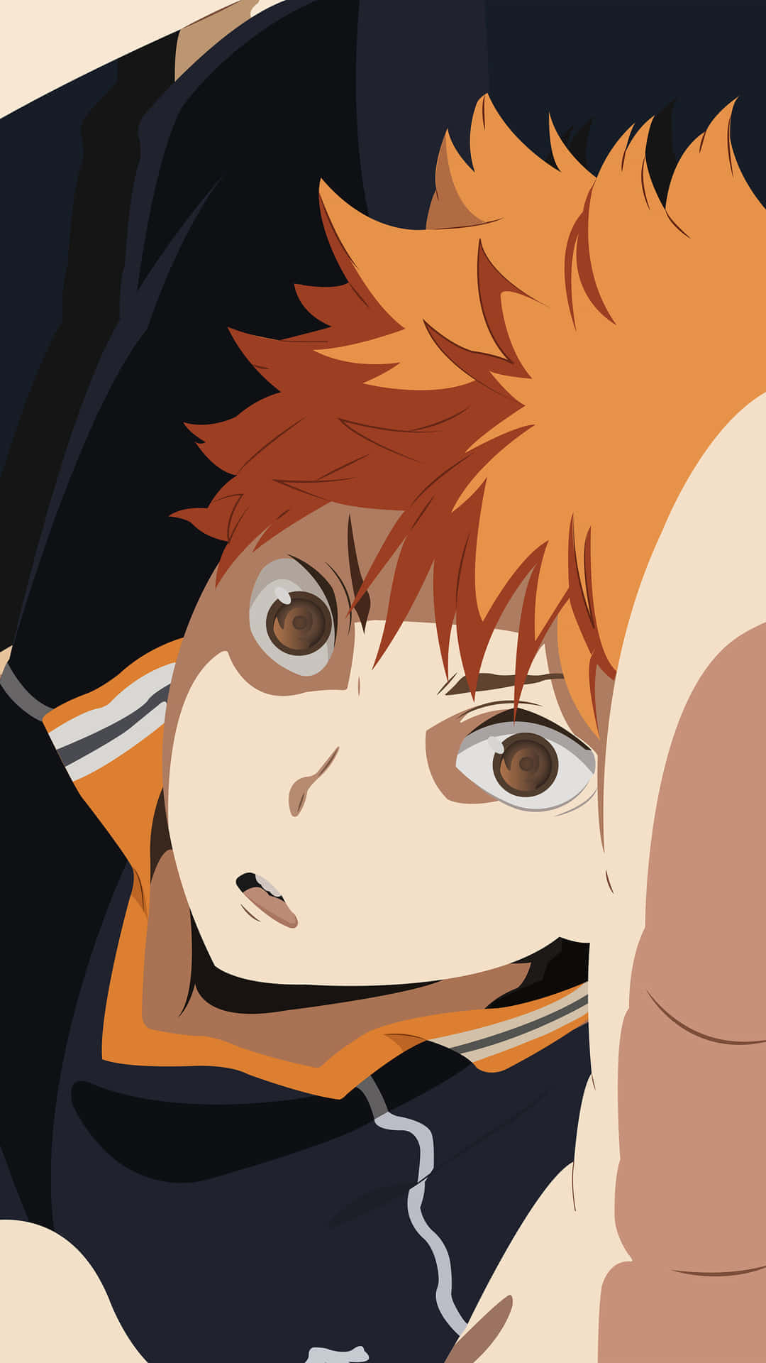 Haikyuu Anime Character Shocked Expression Wallpaper