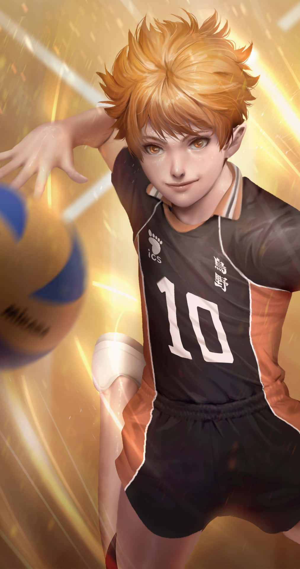 Haikyuu Anime Volleyball Action Wallpaper