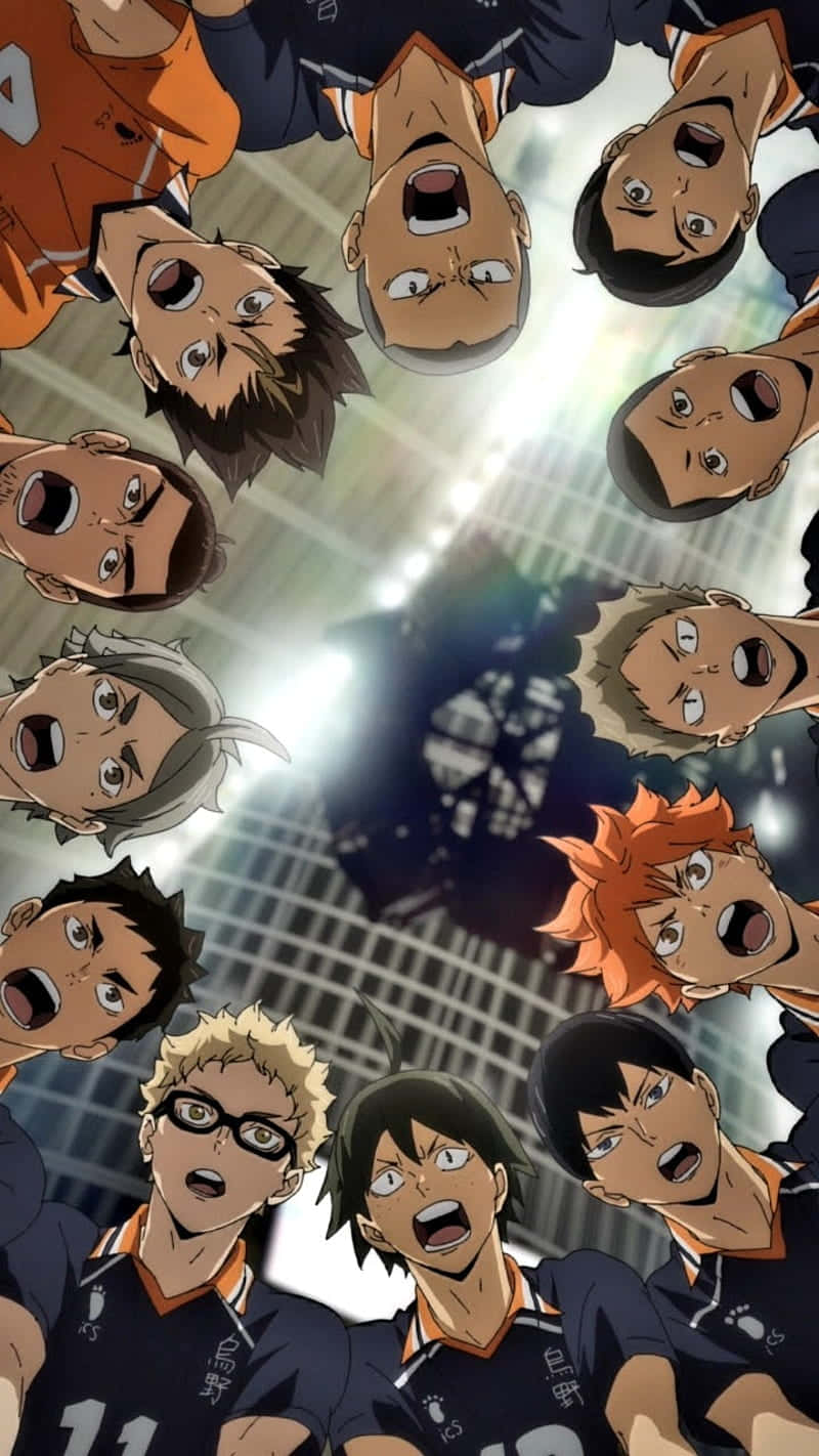 Haikyuu Captains Together in Action Wallpaper