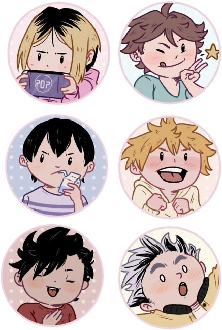 Download Haikyuu Characters Cute Chibi Expressions