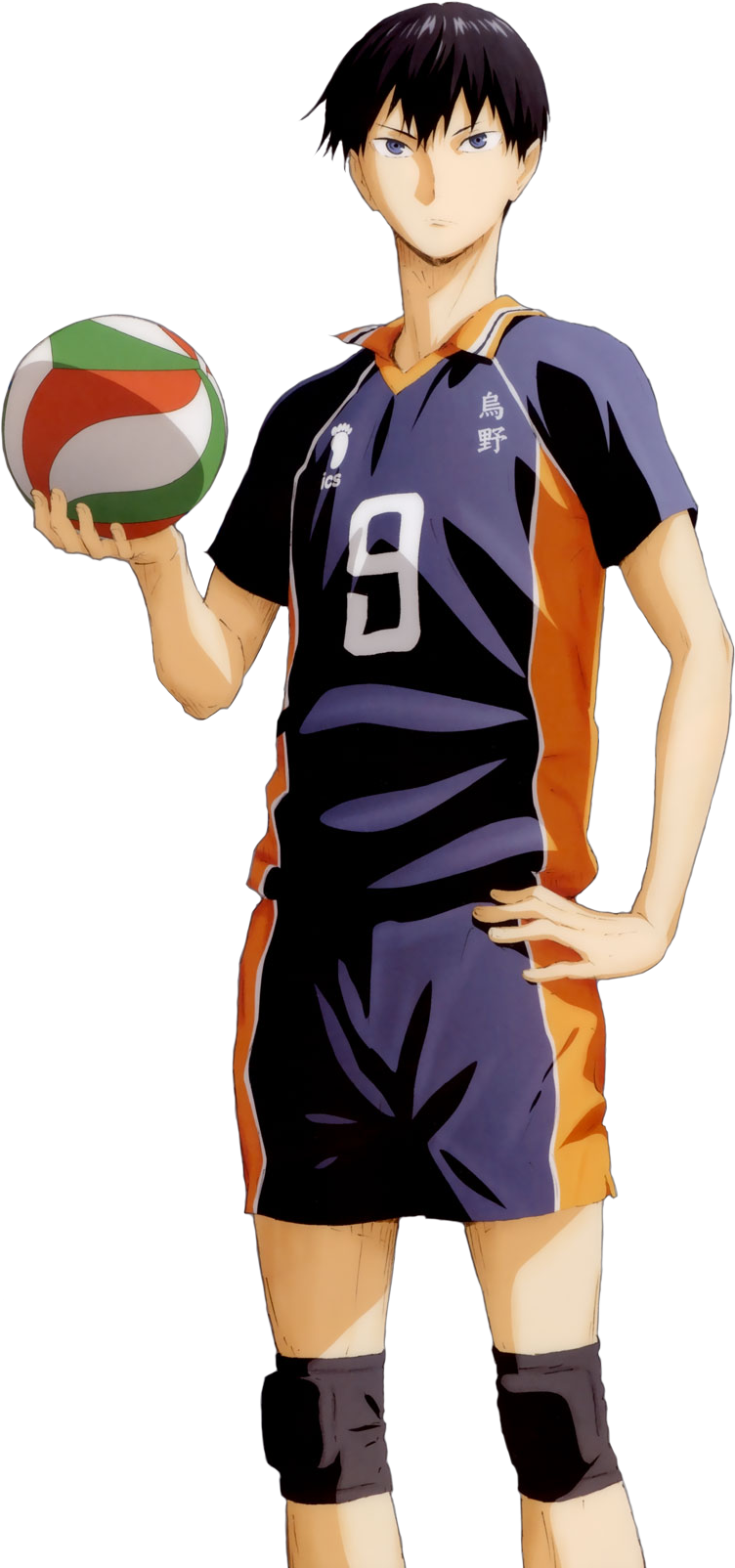 Download Haikyuu Kageyama Holding Volleyball | Wallpapers.com