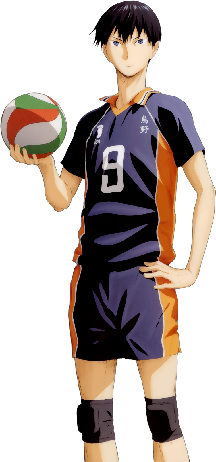 Haikyuu Kageyama Holding Volleyball PNG