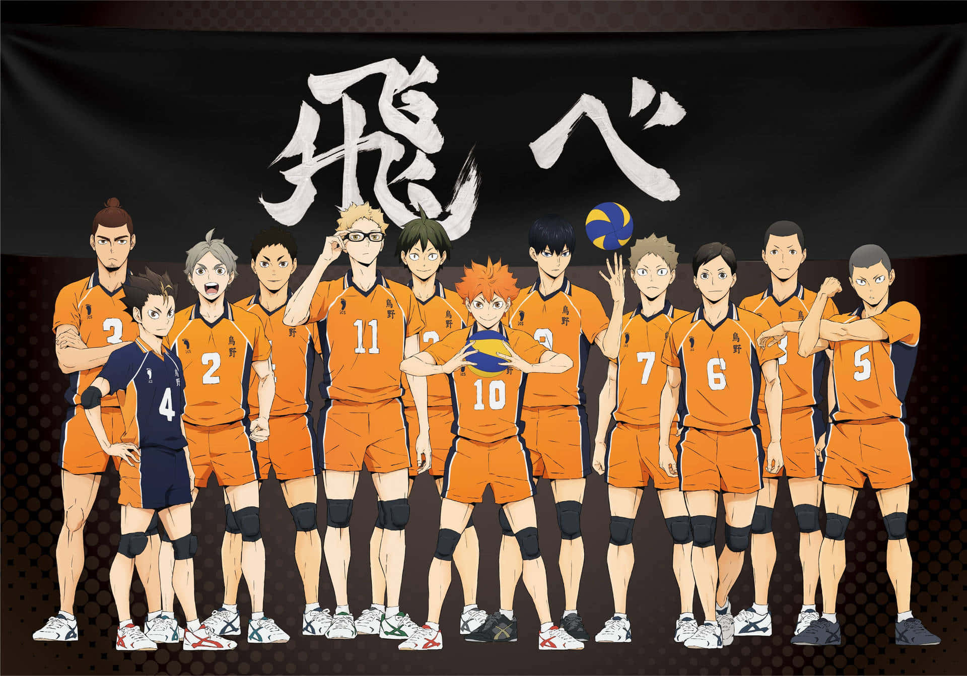 Haikyuu Karasuno Volleyball Team Wallpaper