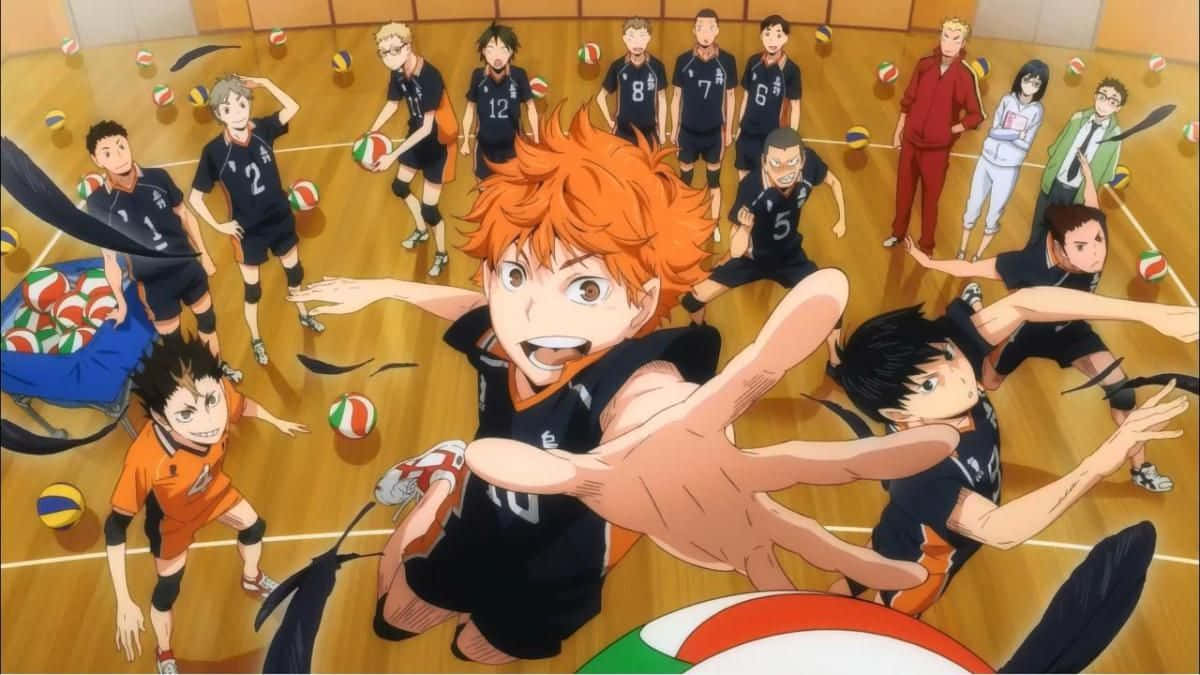 Get your game on with a Haikyuu themed laptop Wallpaper