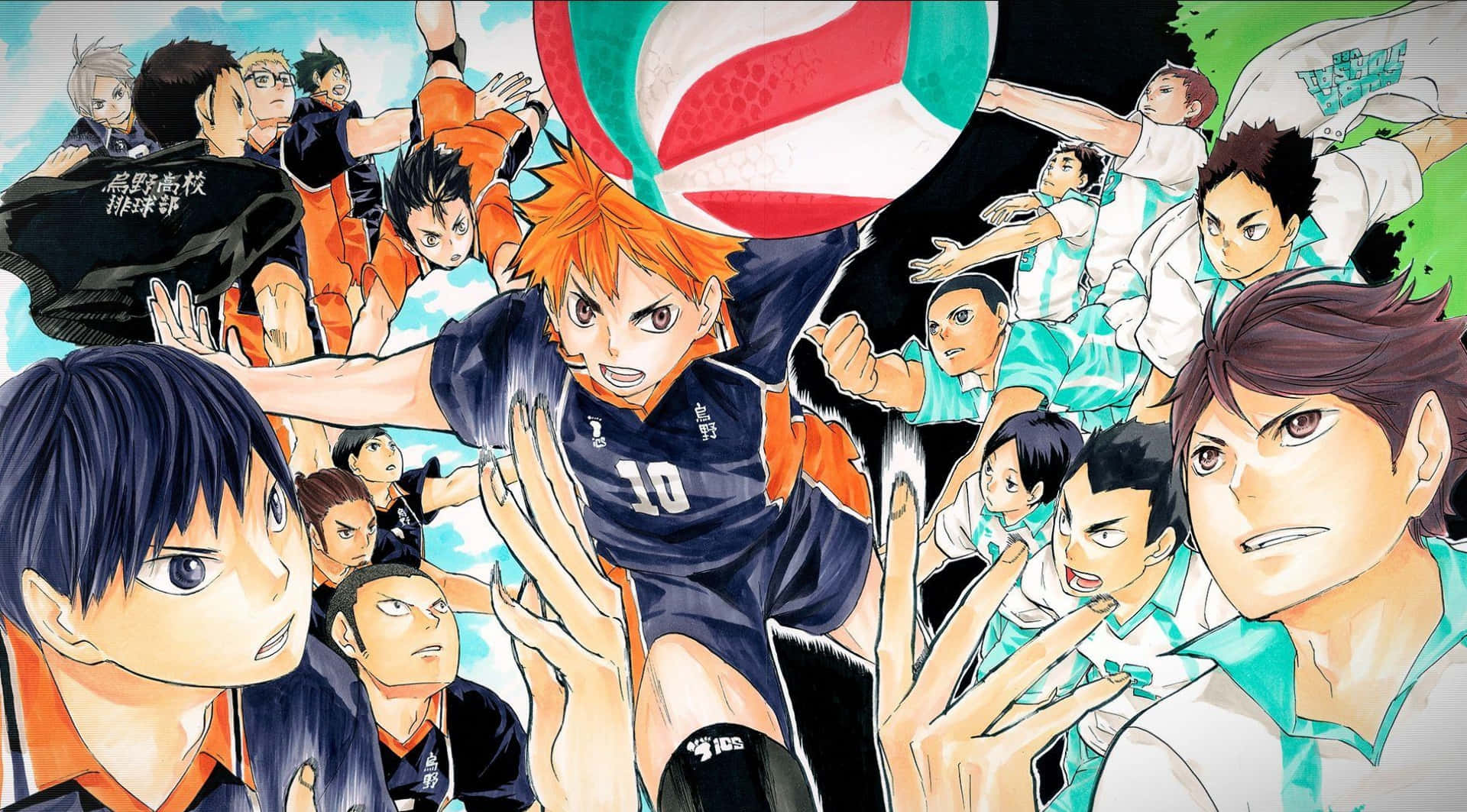 Haikyuu Karasuno High School Rival Team Picture
