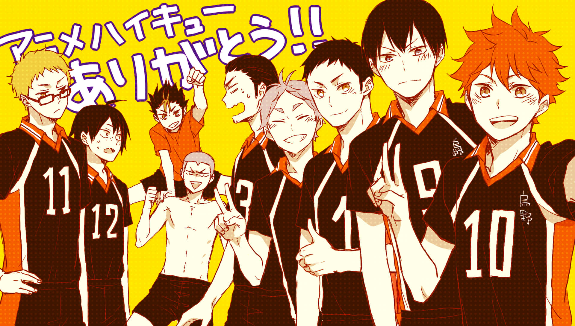 Haikyuu Shoyo Hinata High School Volleyballklub Billede: