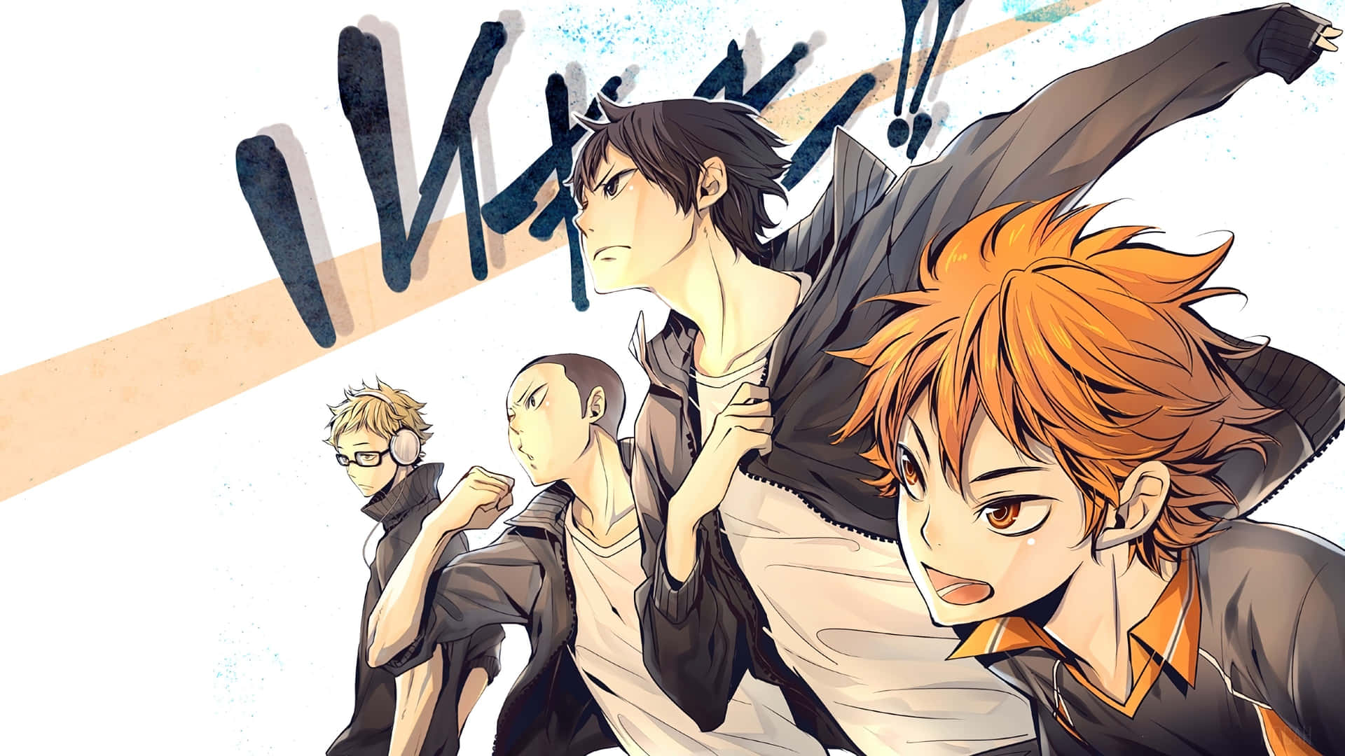 Haikyuu Team Dynamic Illustration Wallpaper