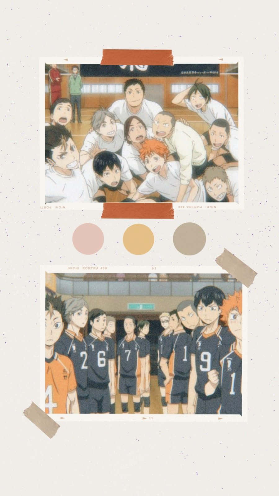 Haikyuu Team Moments Collage Wallpaper