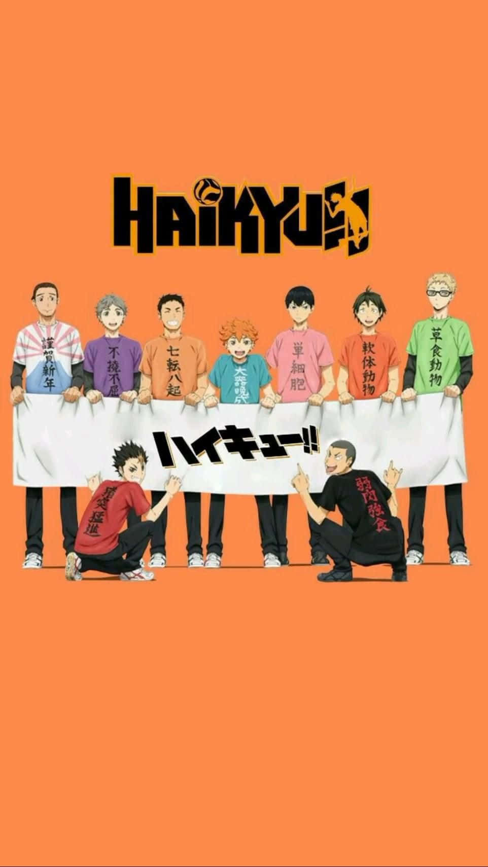 Haikyuu Team Orange Background Wallpaper