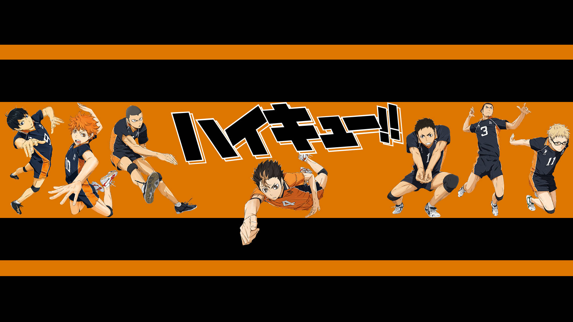Haikyuu Teams Karasuno High Poses Wallpaper