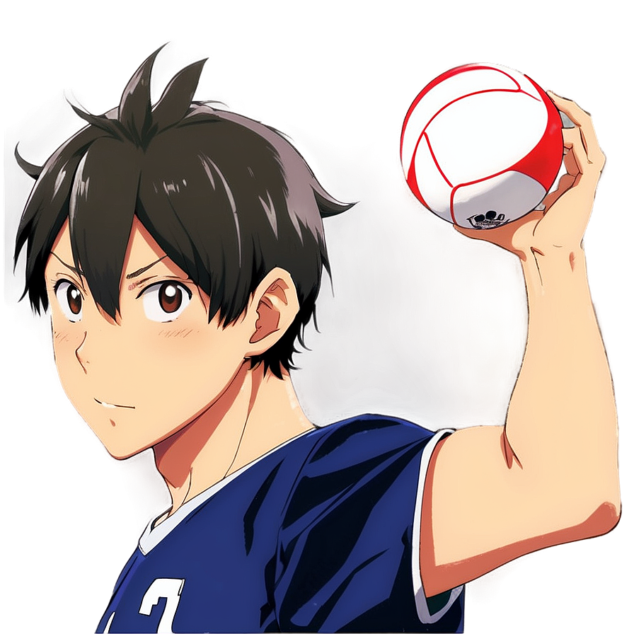 Download Haikyuu Volleyball Action Png Qrv | Wallpapers.com