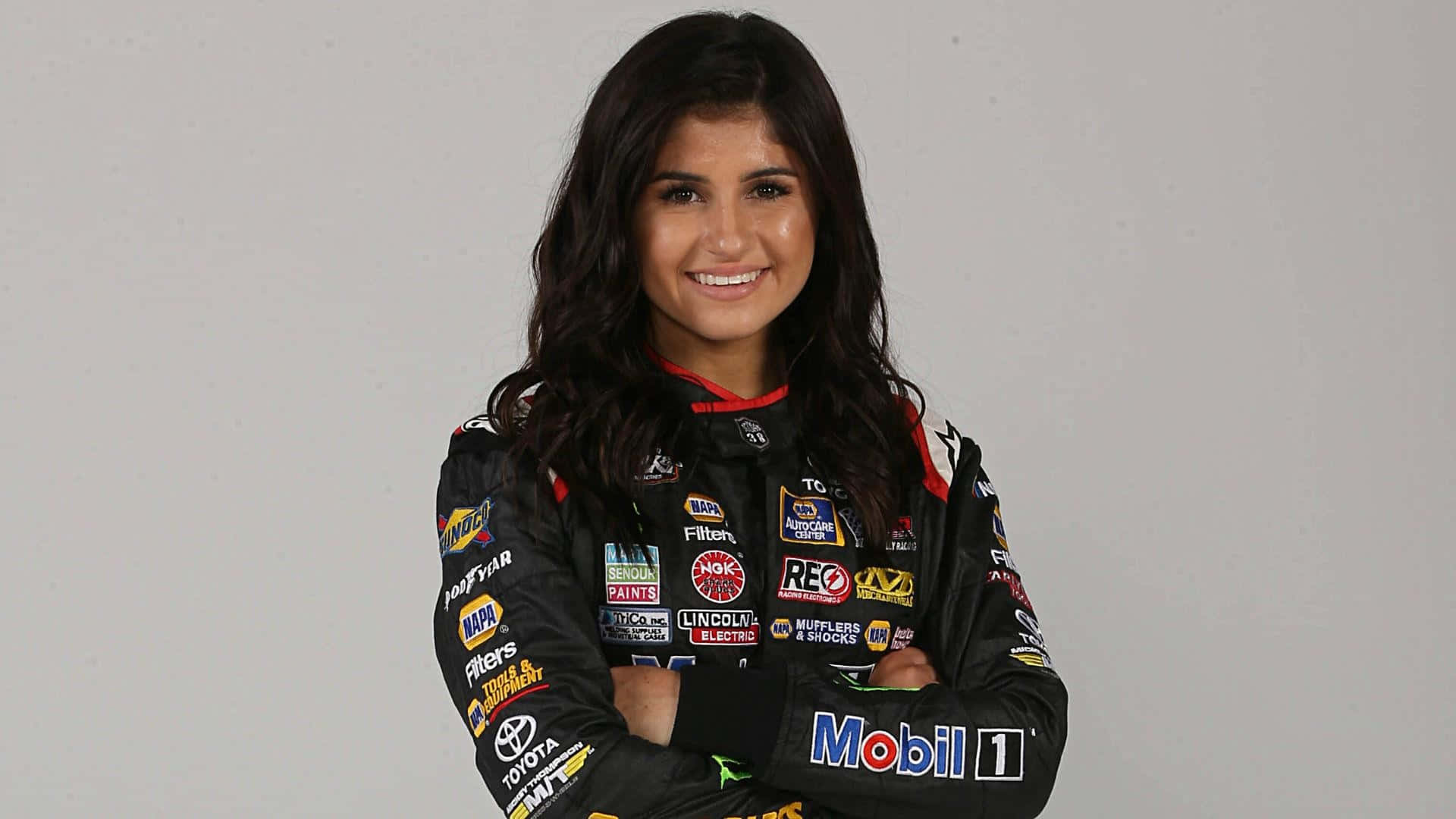 Hailie Deegan N A S C A R Driver Portrait Wallpaper