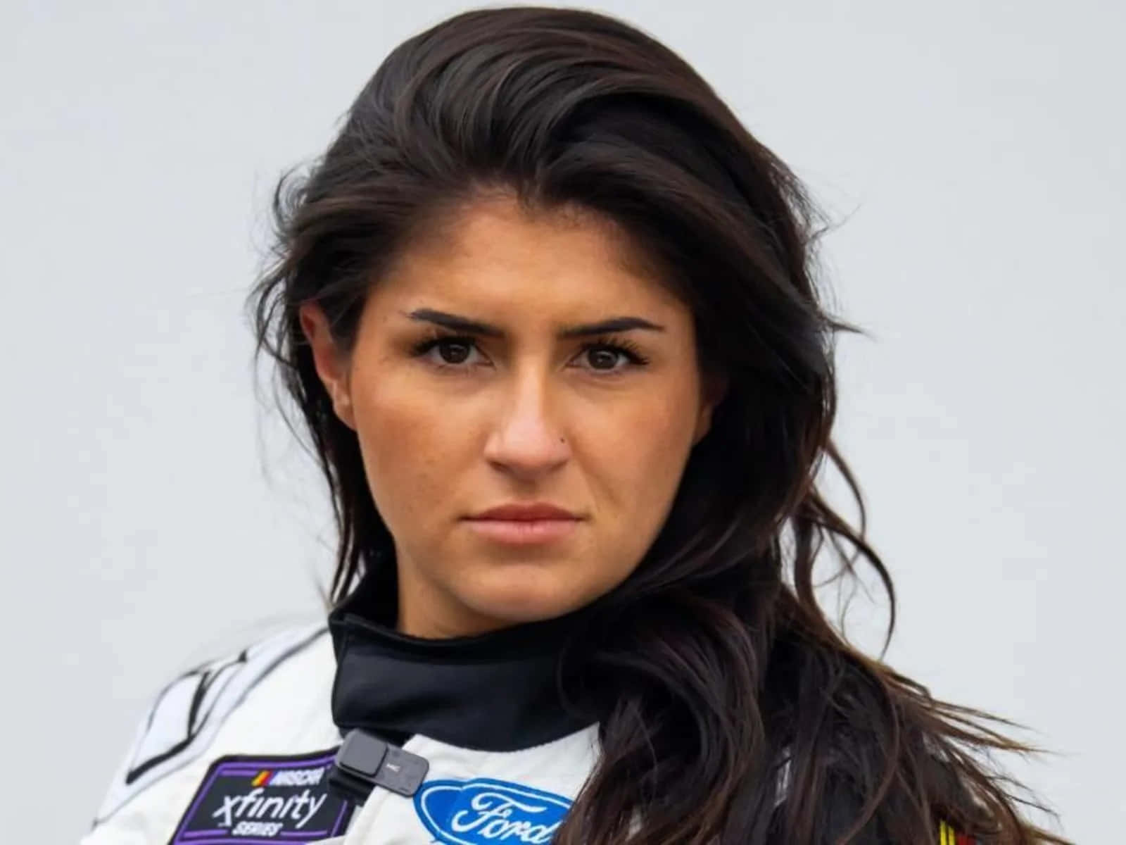 Hailie Deegan Racing Driver Portrait Wallpaper