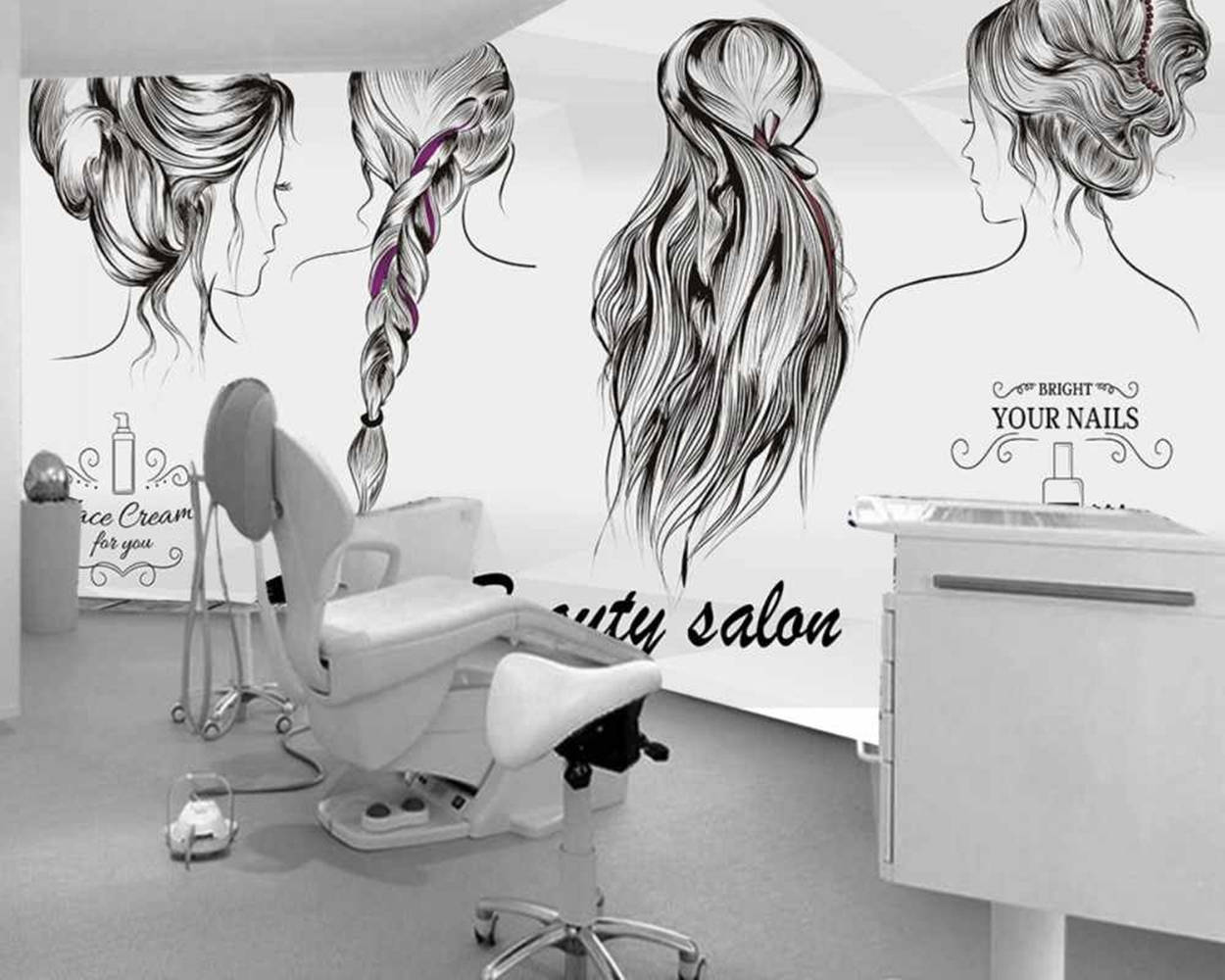 SalonMural Custom Beauty Shop Wallpaper 3D Retro Hair & Barber Industrial  Wall Decor Vibrant Design & Durable For Salons & Spas. From Giftanddd,  $16.24 | DHgate.Com