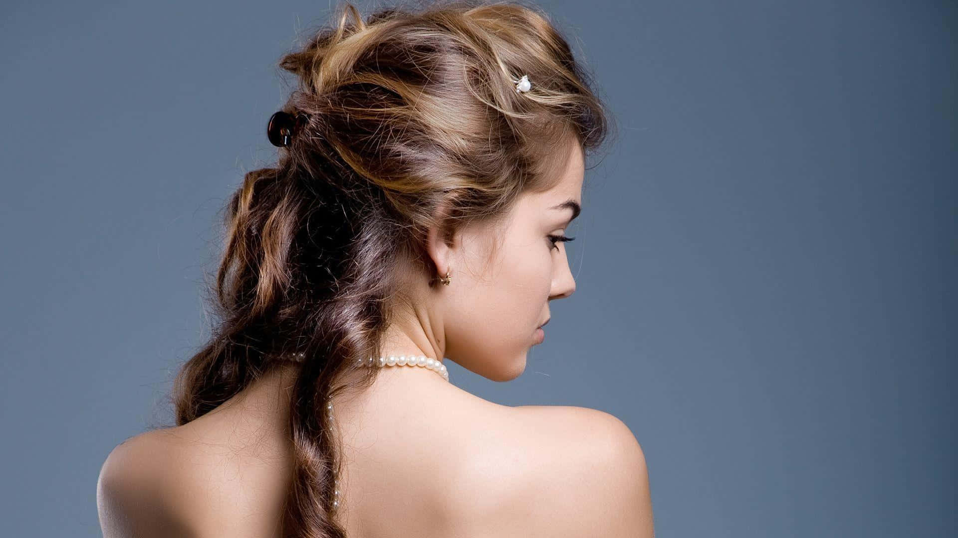 Girl In Messy Braided Hair Style Picture
