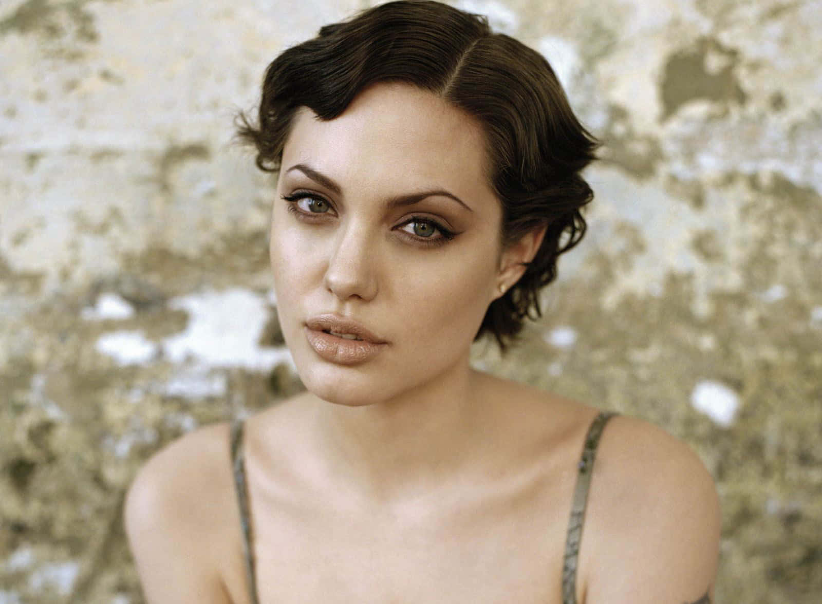 Imagende Angelina Jolie Con Un Estilo De Peinado.