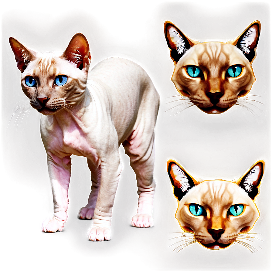 Hairless Cat A PNG