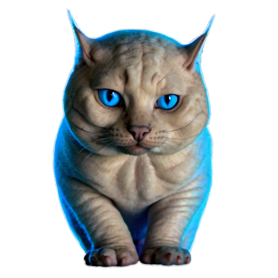 Hairless Cat Blue Eyes Png 06252024 PNG