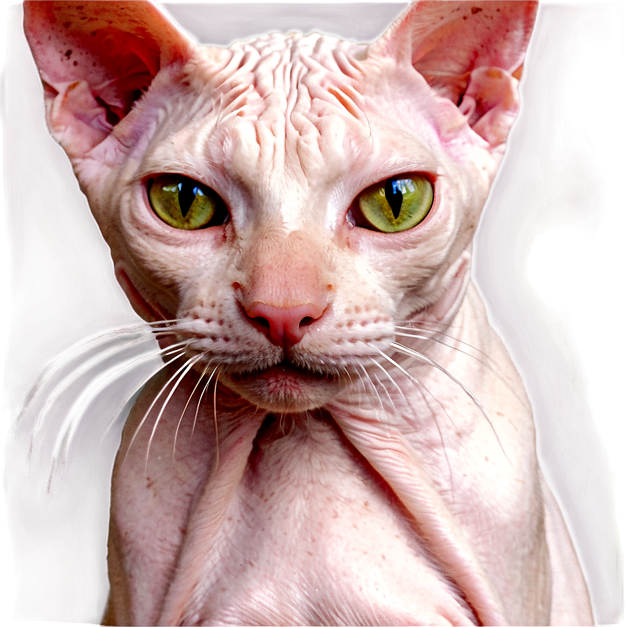 Hairless Cat Close-up Png Ayn6 PNG