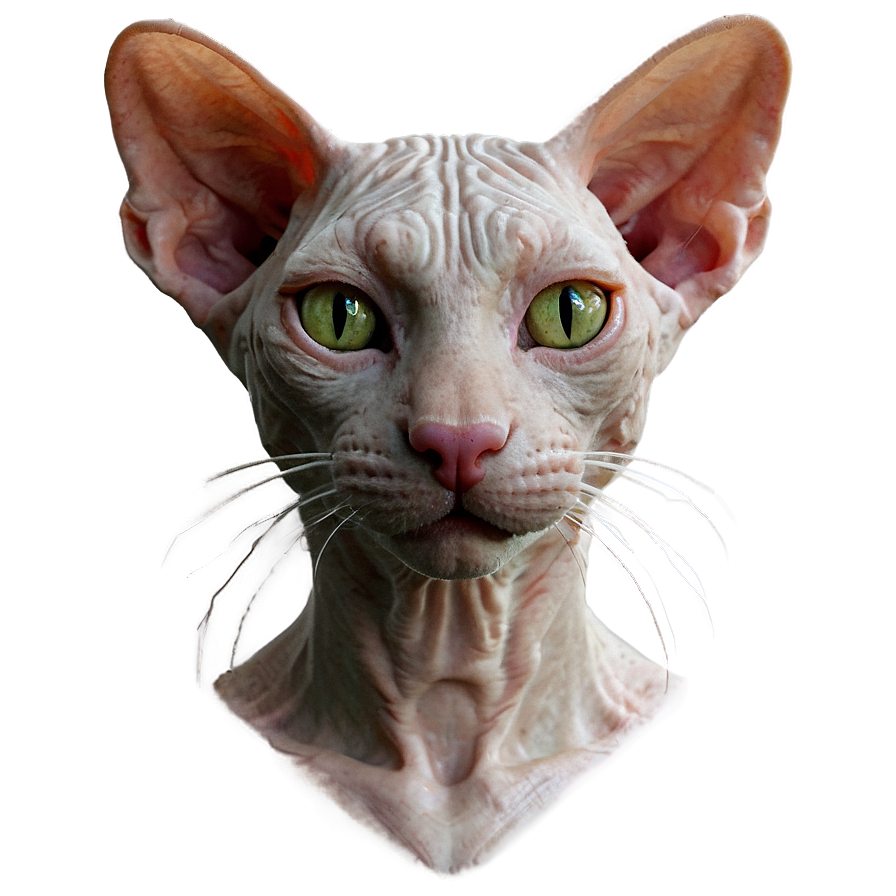 Hairless Cat Close-up Png Cua92 PNG