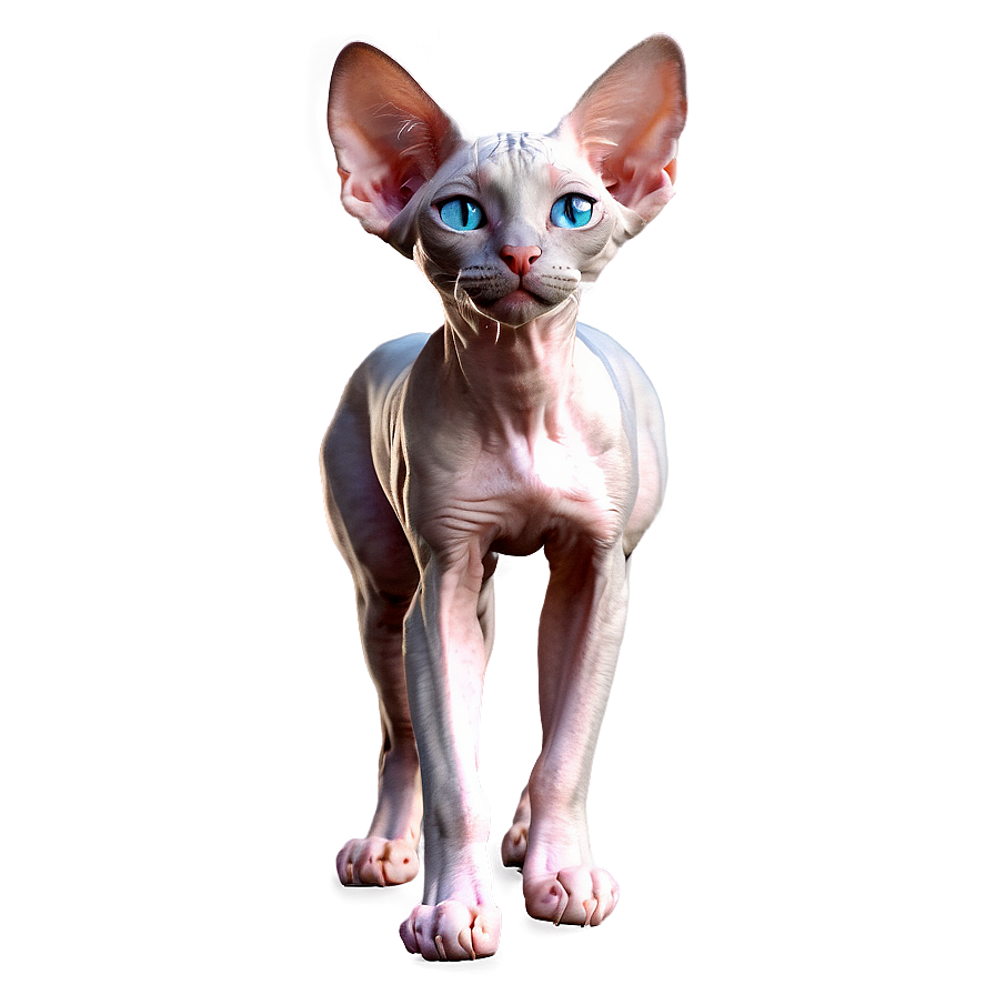 Hairless Cat Ear Png 06252024 PNG